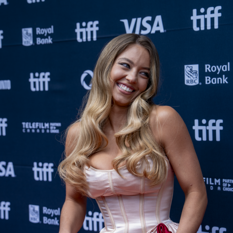 Sydney Sweeney smiling at the Christy premiere, TIFF 2025
